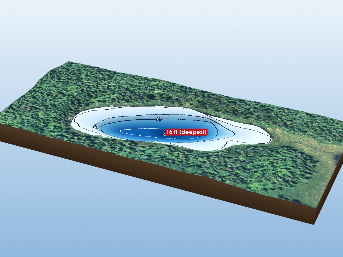 Depth map of Lake 10N-19