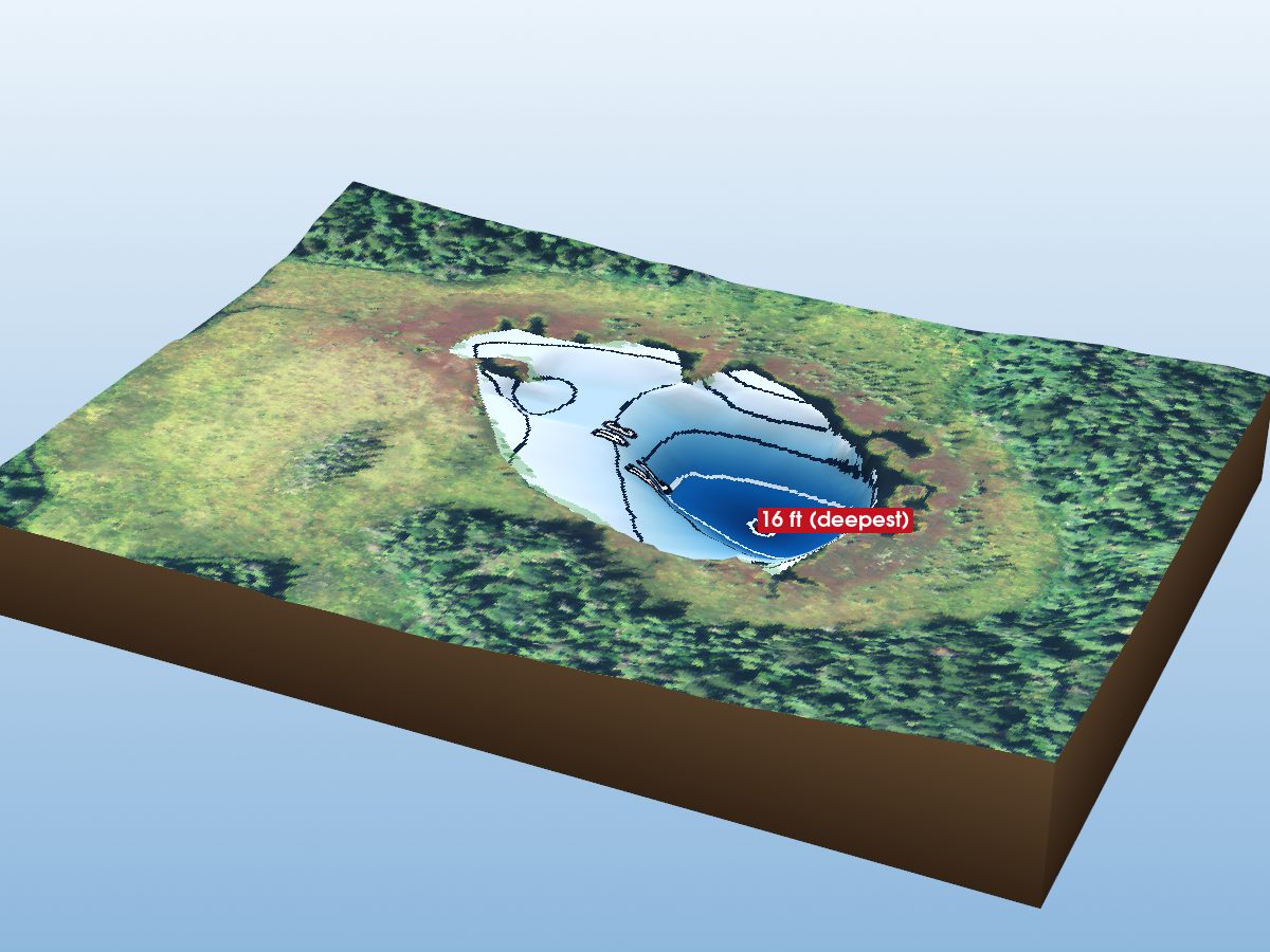 Depth map of Lake 10N-20