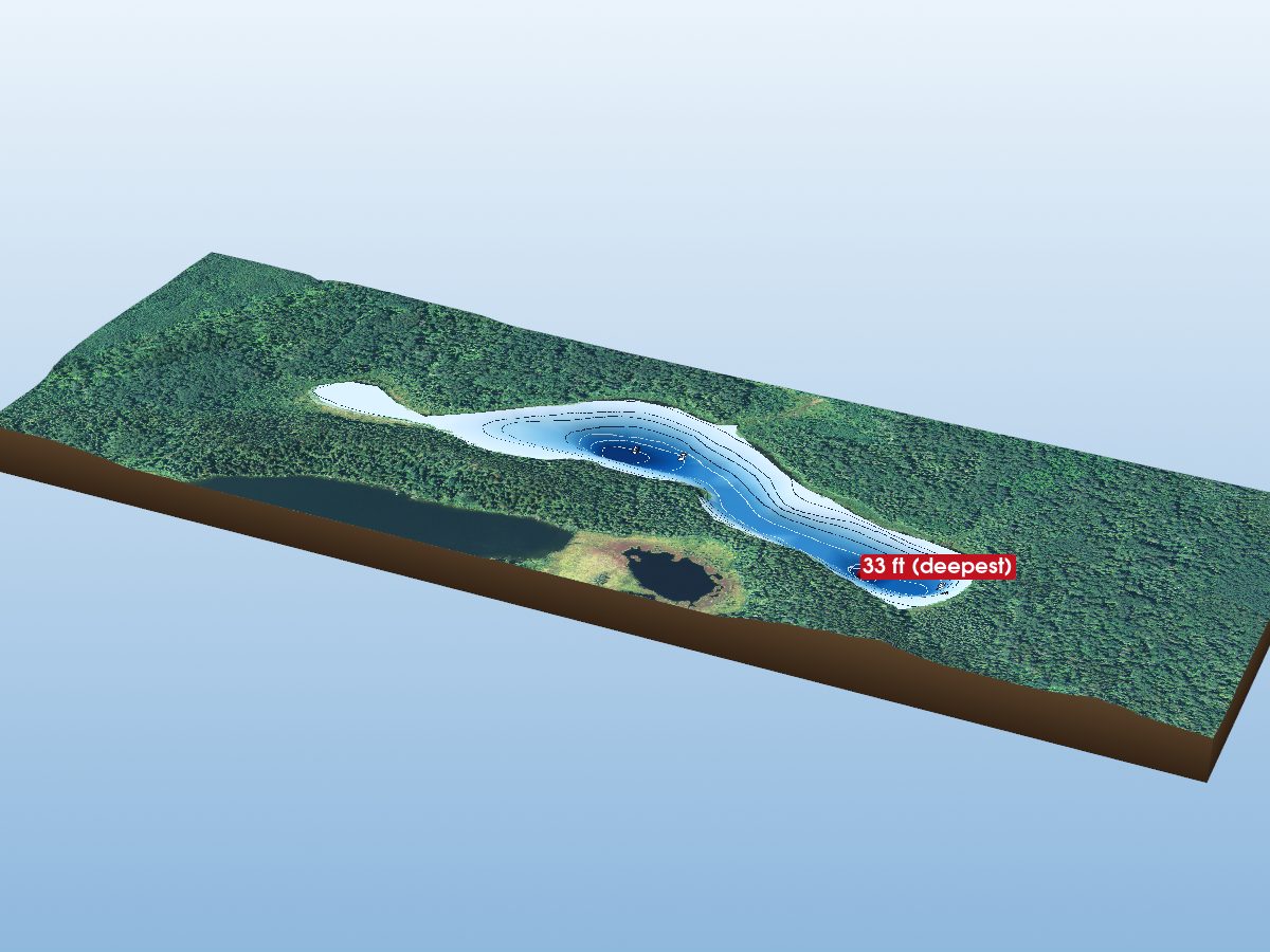 Depth map of Lake 10N-21