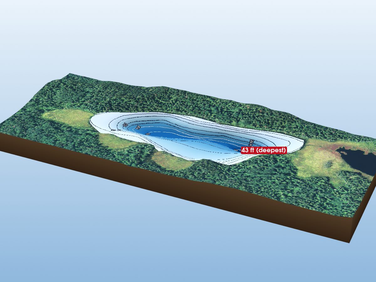Depth map of Lake 10N-22