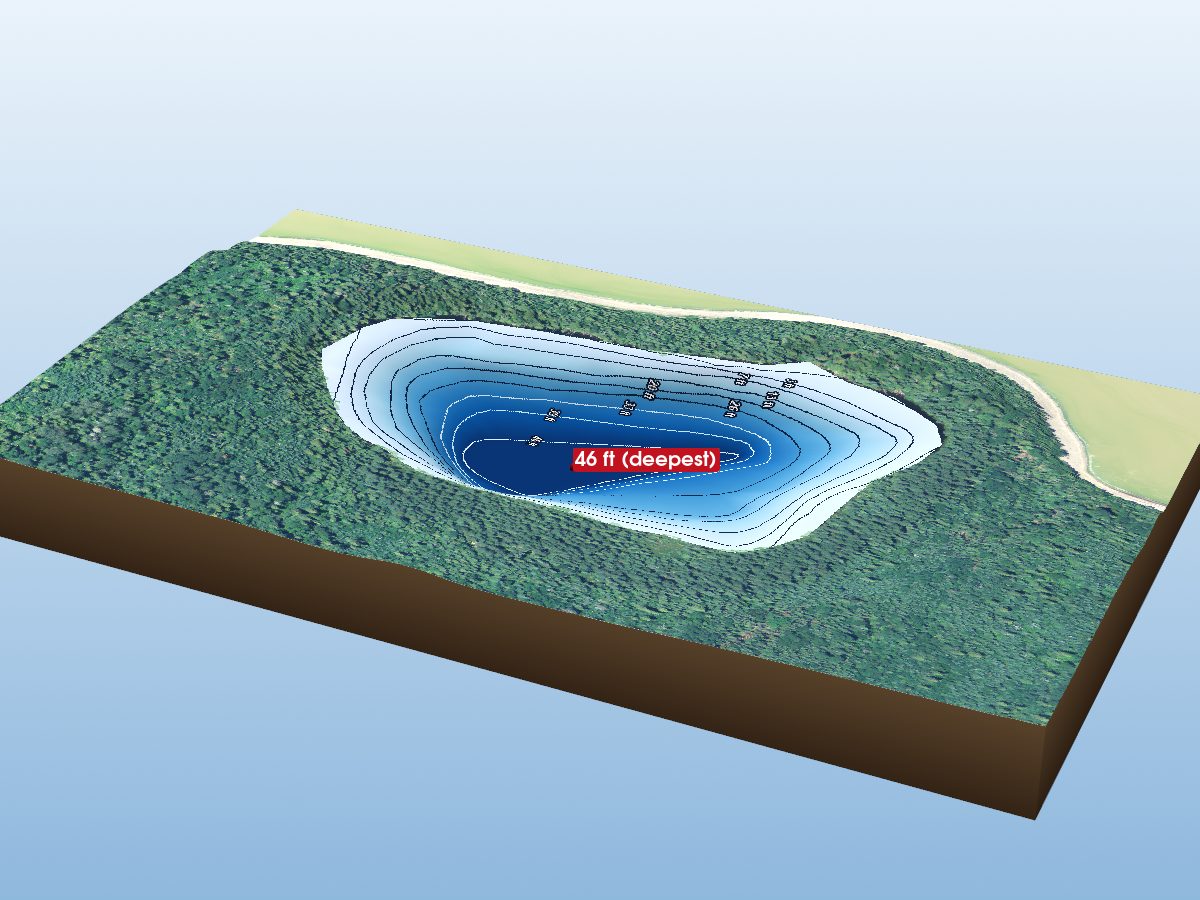 Depth map of Lake 11N-2