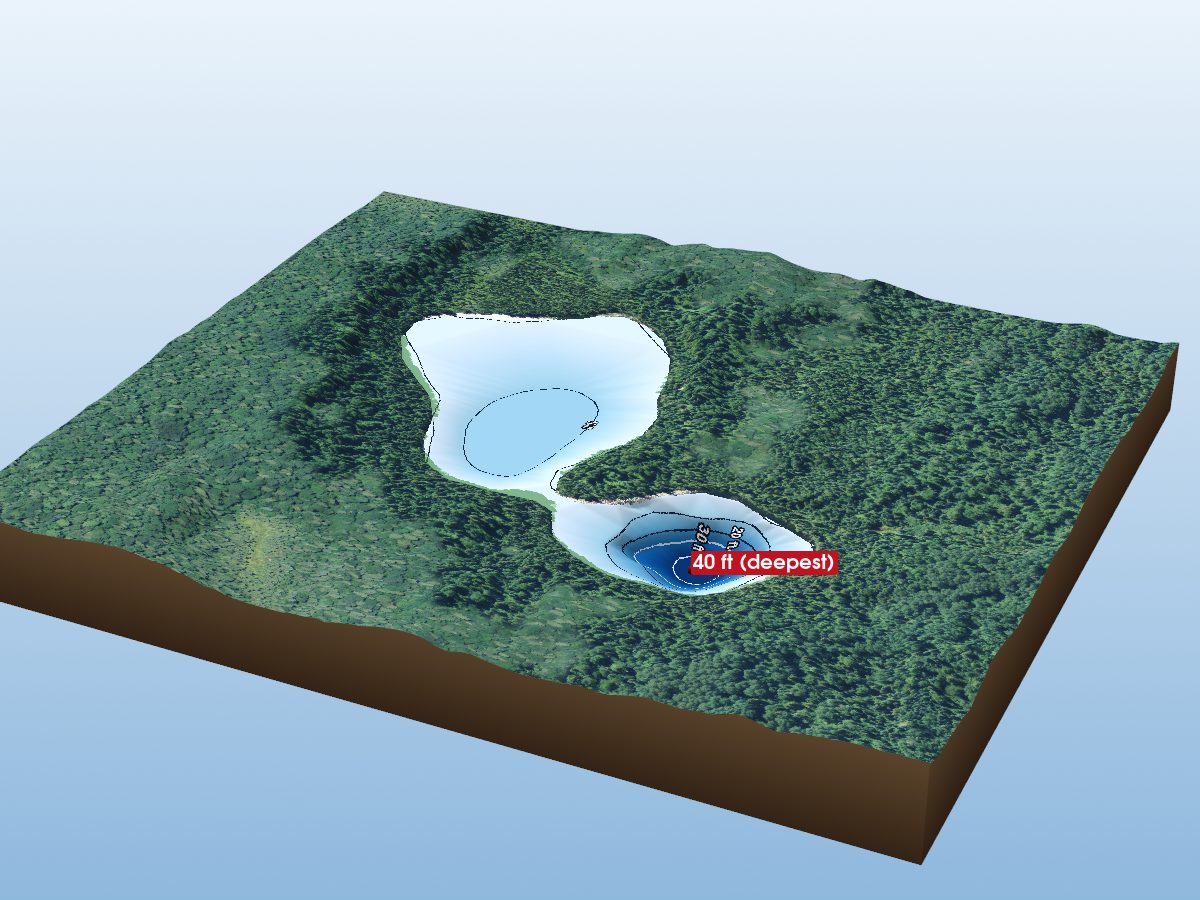 Depth map of Lake #19