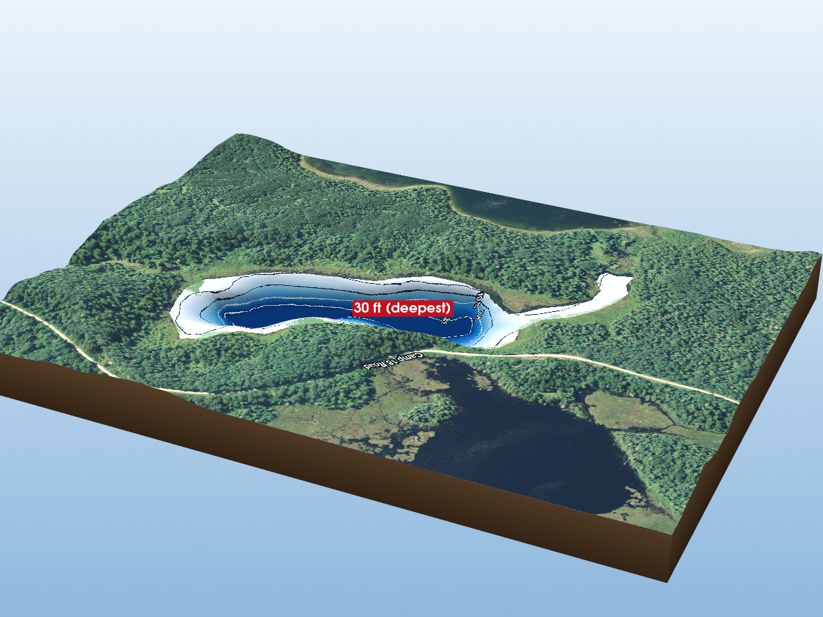 Depth map of Lake #25