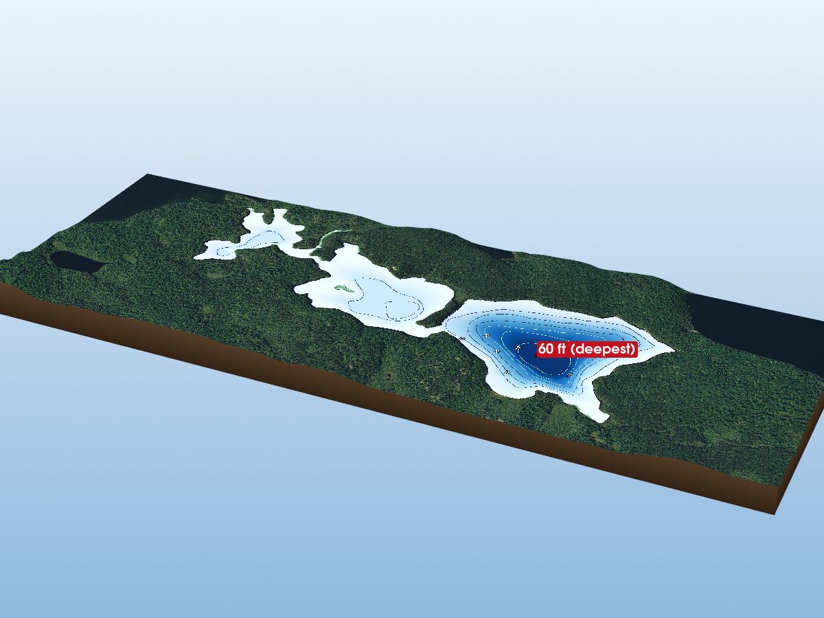 Depth map of Lake 5PB10-124