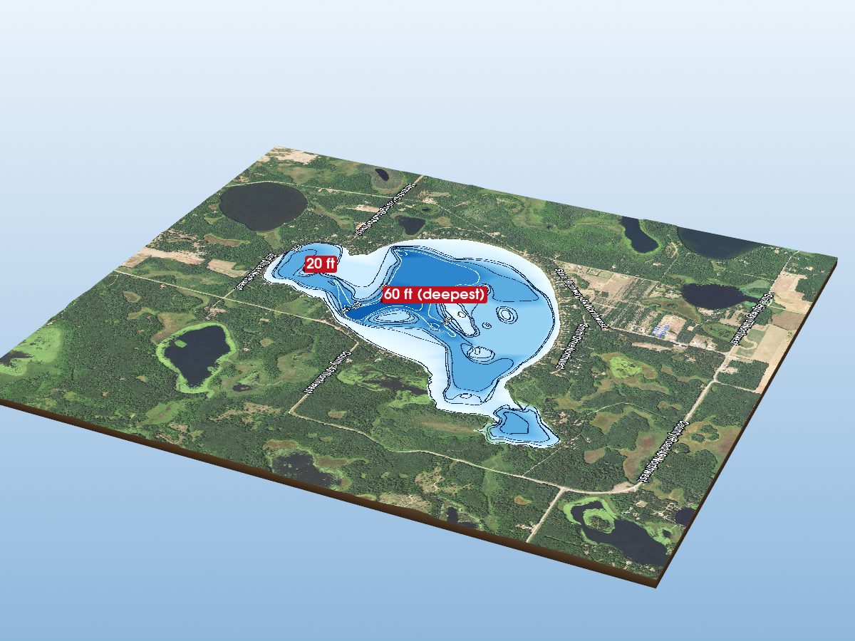 Depth map of Lake Ada