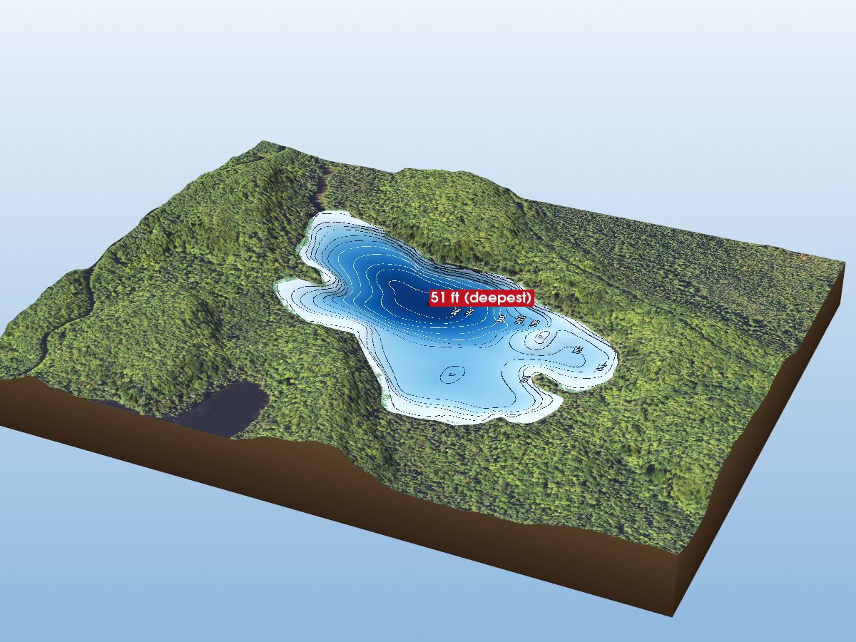 Depth map of Lake Alice
