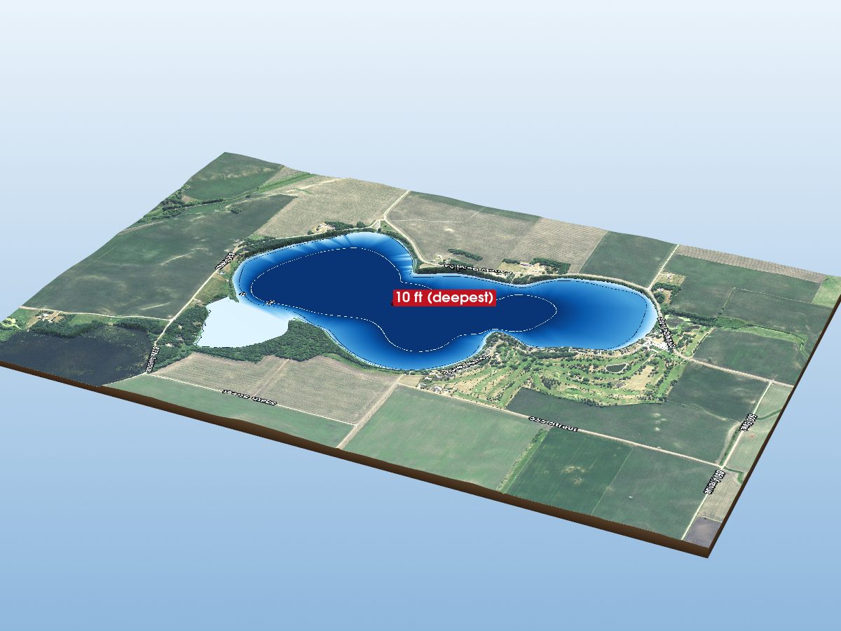 Depth map of Lake Allie