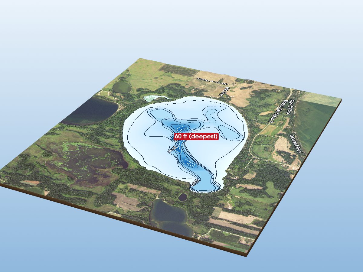 Depth map of Lake Blanche