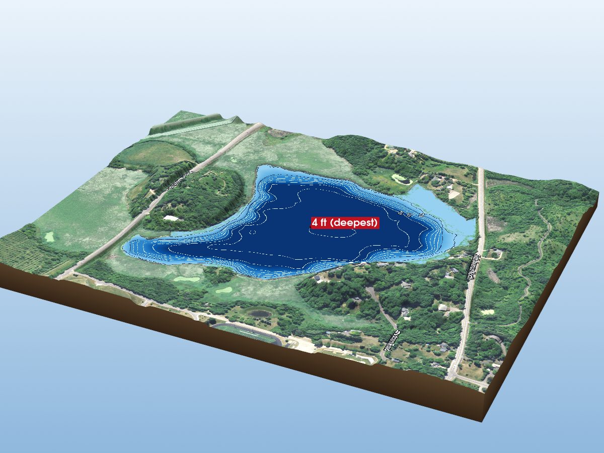 Depth map of Lake Classen