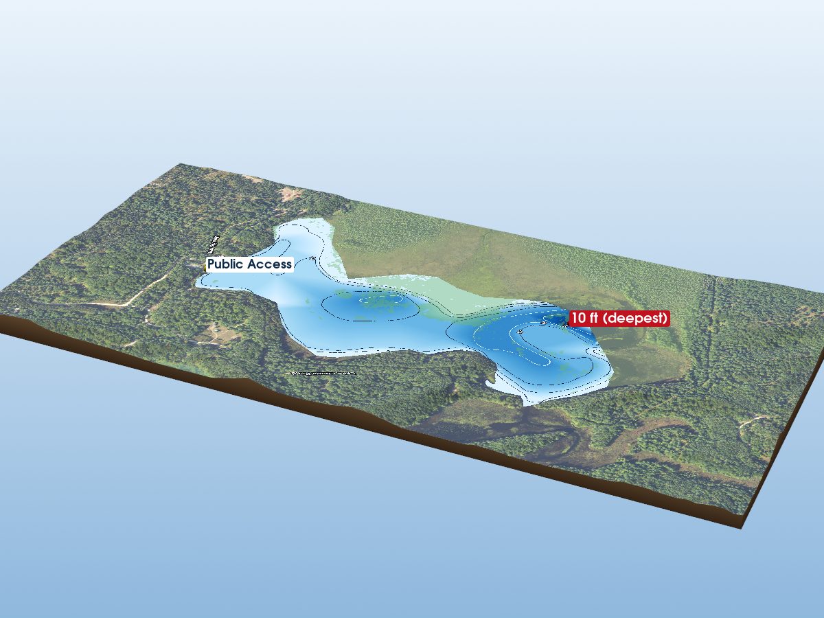 Depth map of Lake Emma