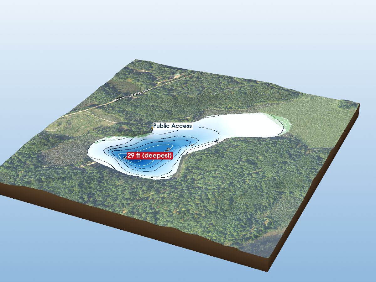 Depth map of Lake Ferdelman