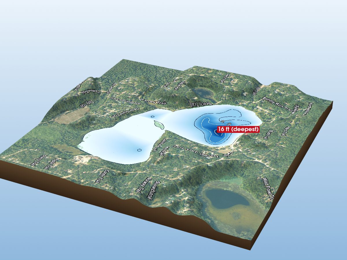 Depth map of Lake Geneva