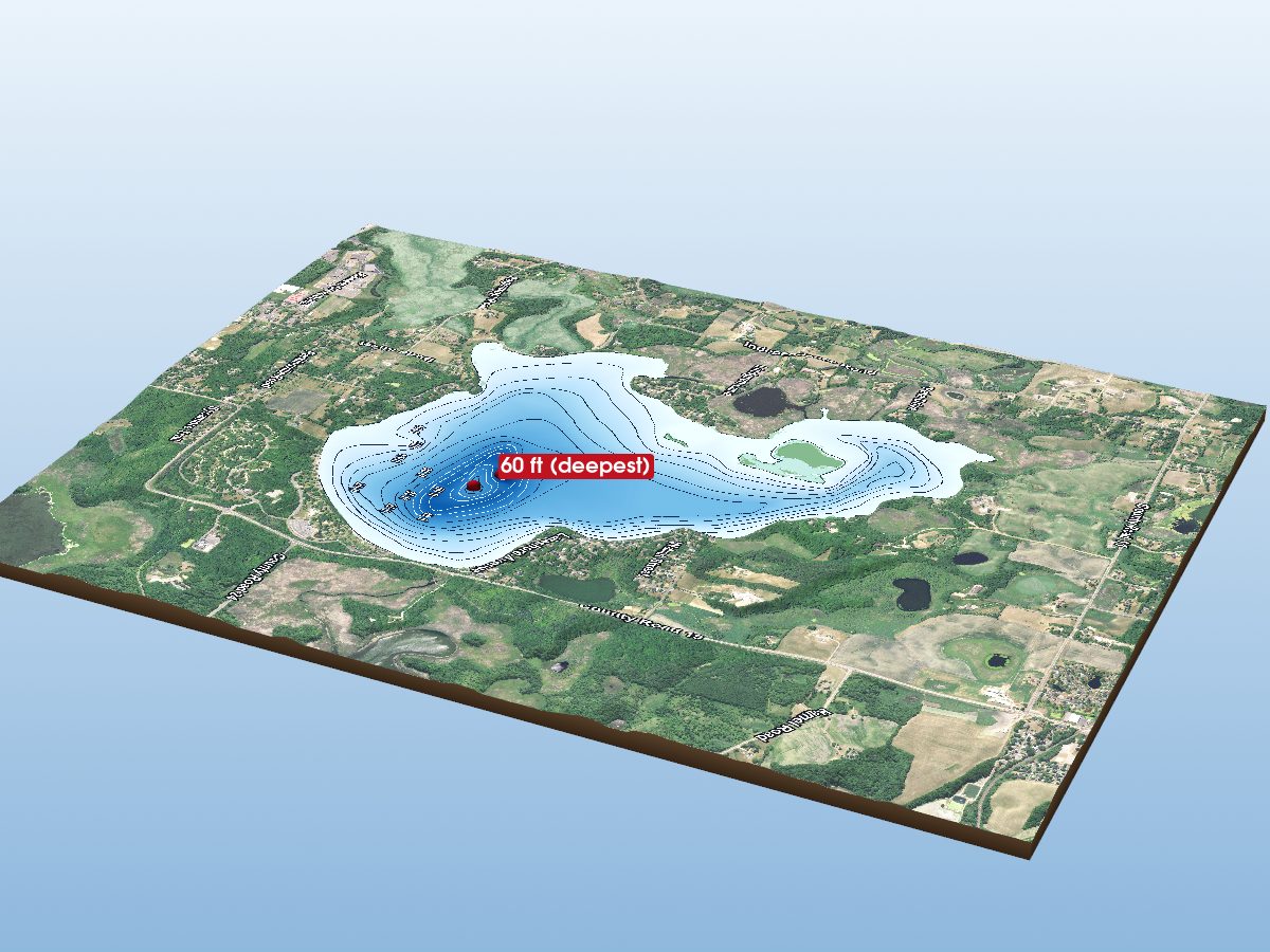 Depth map of Lake Independence