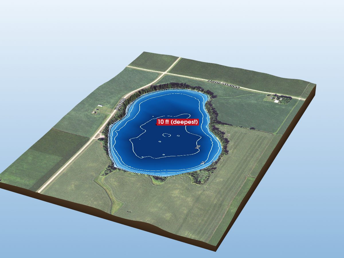 Depth map of Lake Independence