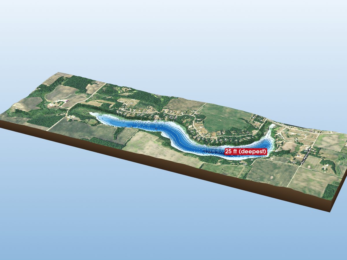 Depth map of Lake Jessie