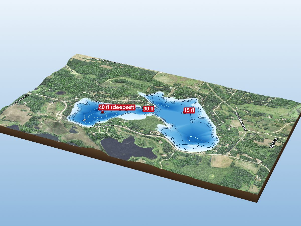Depth map of Lake Julia