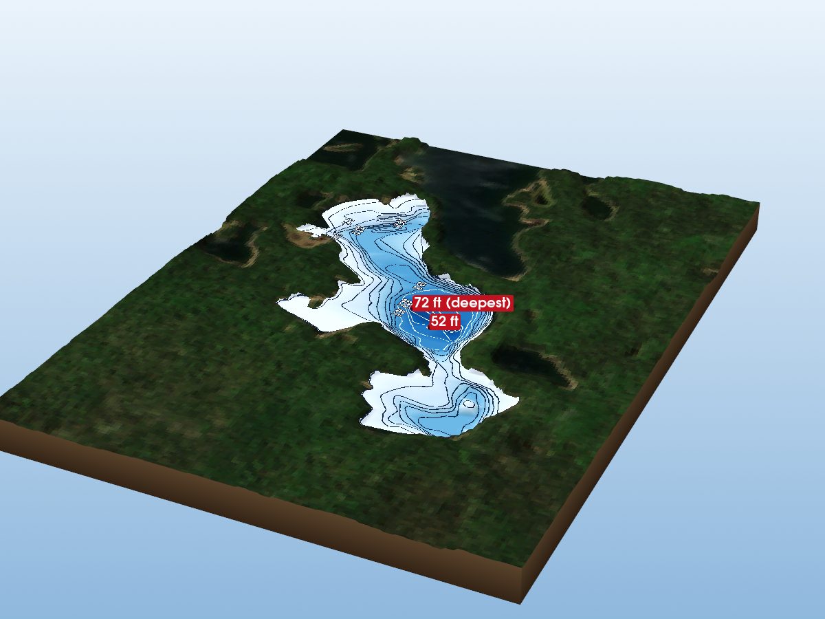 Depth map of Lake L-66