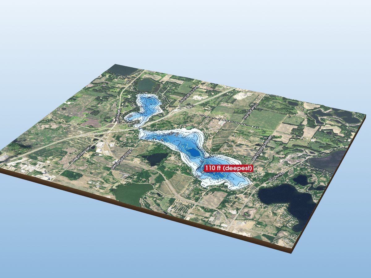 Depth map of Lake Latoka