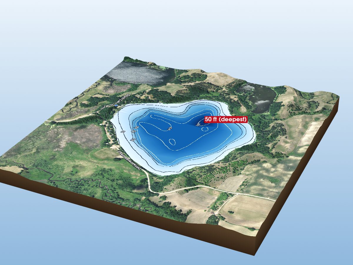 Depth map of Lake Linka