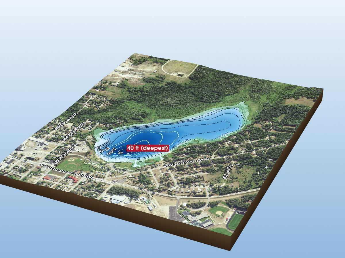 Depth map of Lake Lomond
