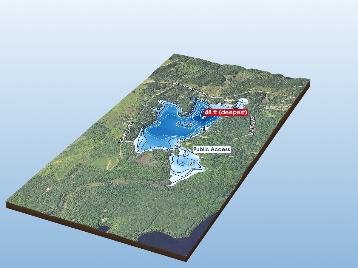 Depth map of Lake Mary
