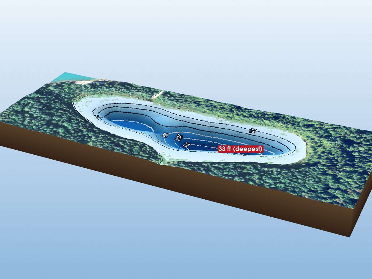 Depth map of Lake No. 9