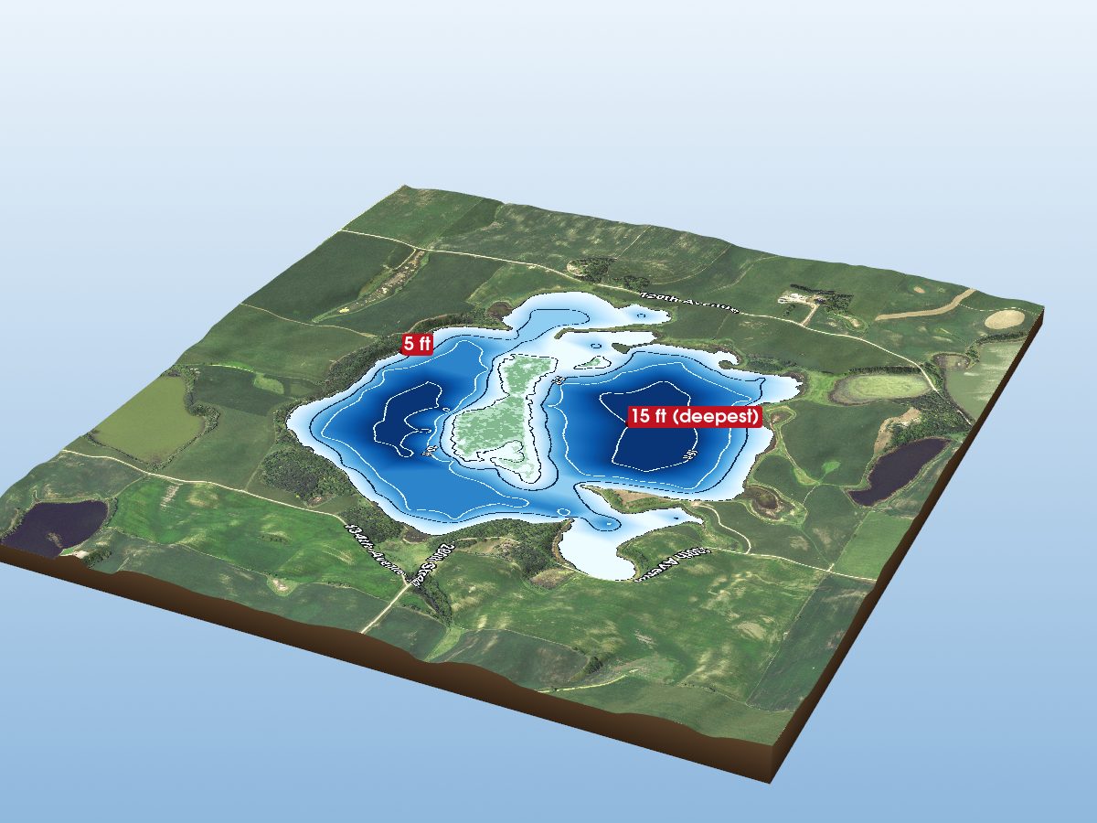 Depth map of Lake Oscar
