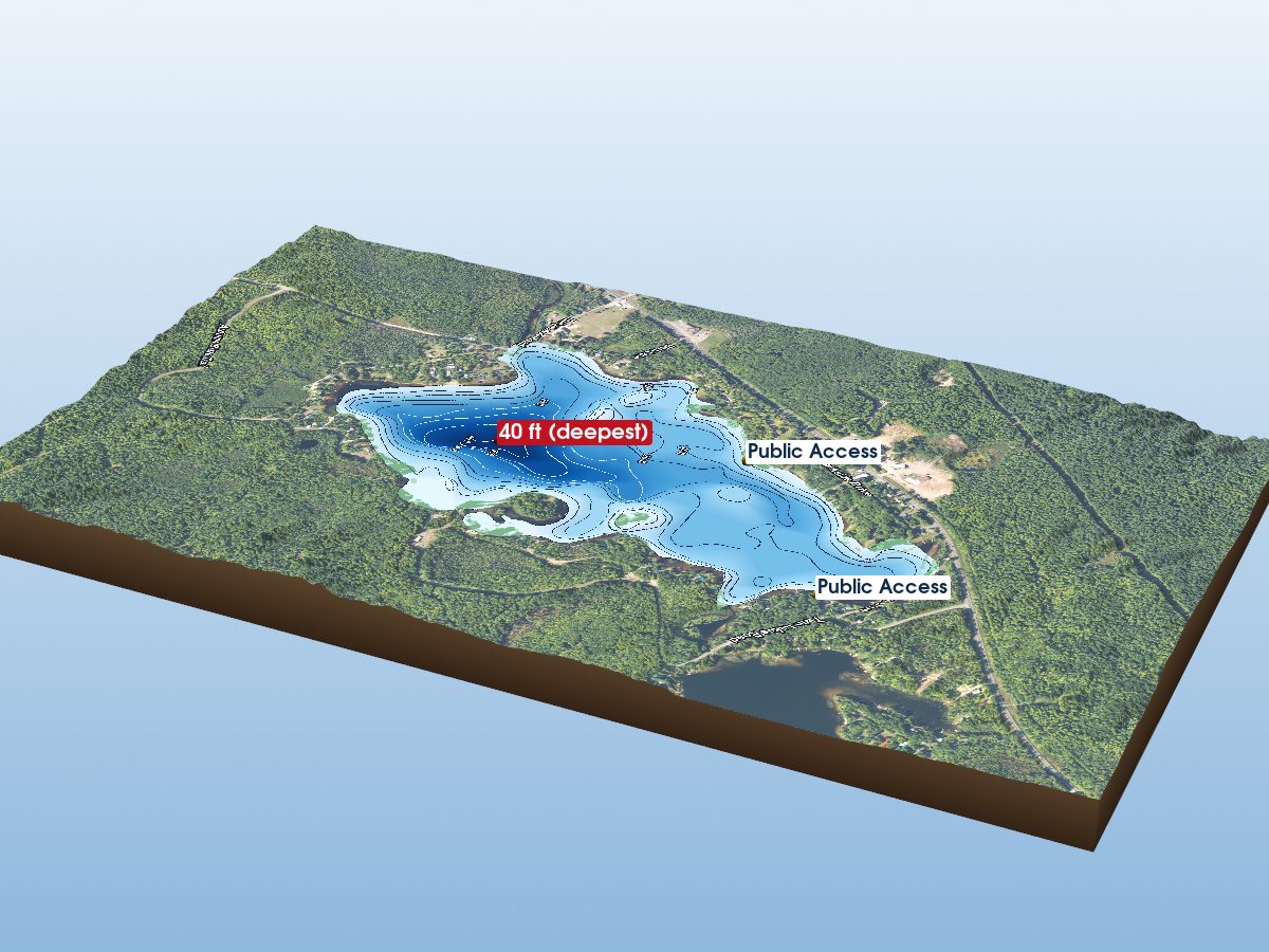Depth map of Lake Roland