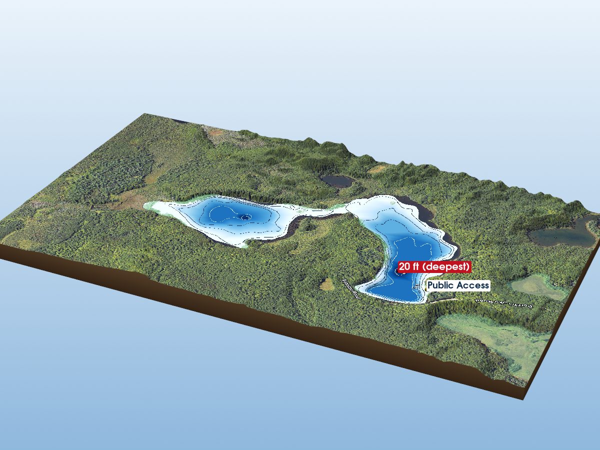 Depth map of Lake Sainte Kathryn