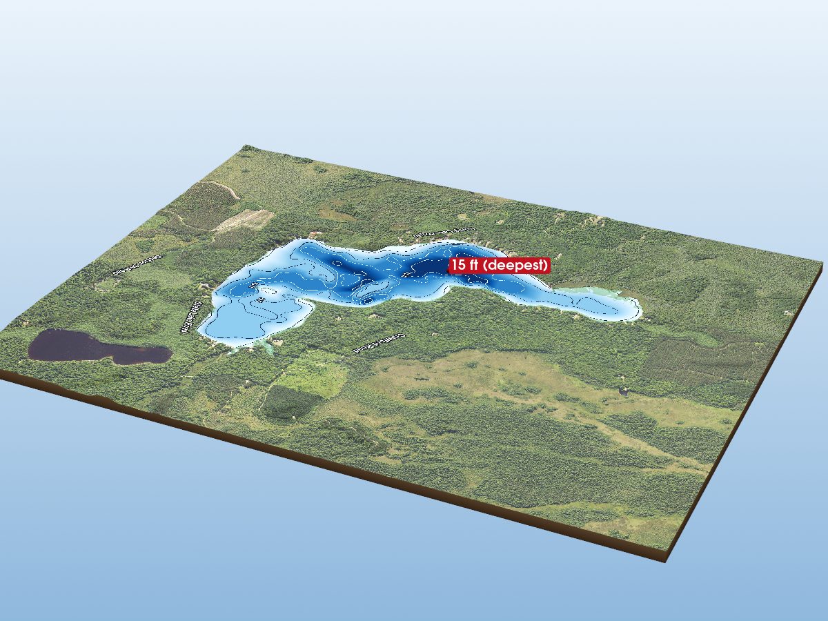 Depth map of Lake Stella
