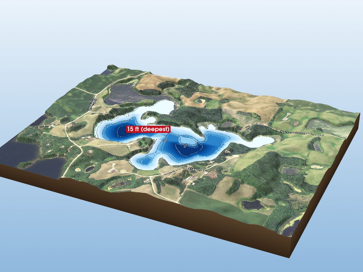3D depth map of Lake Ten