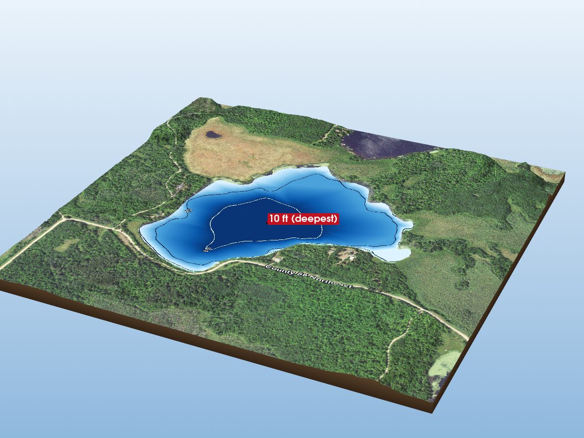 Depth map of Lake Twentysix