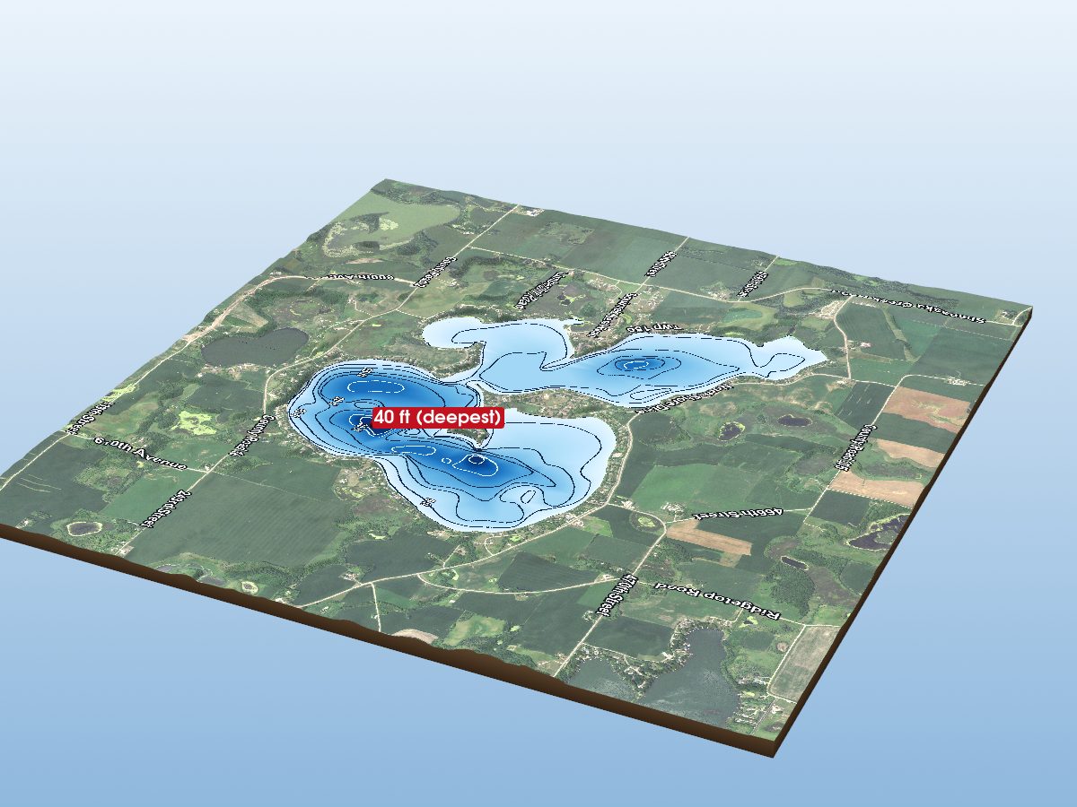 Le Sueur County lakes