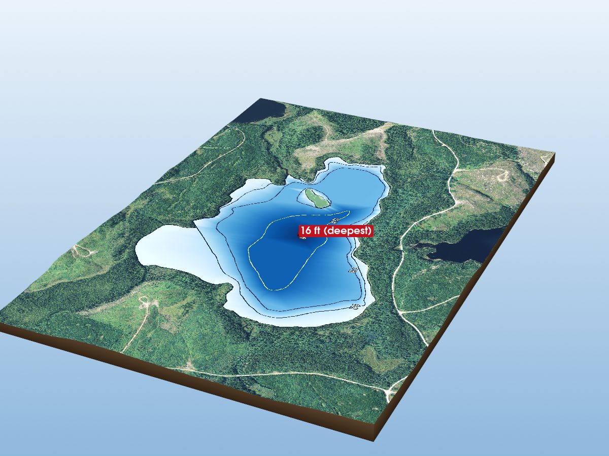 Depth map of Lake WE66-23 (DRY-NL-651)