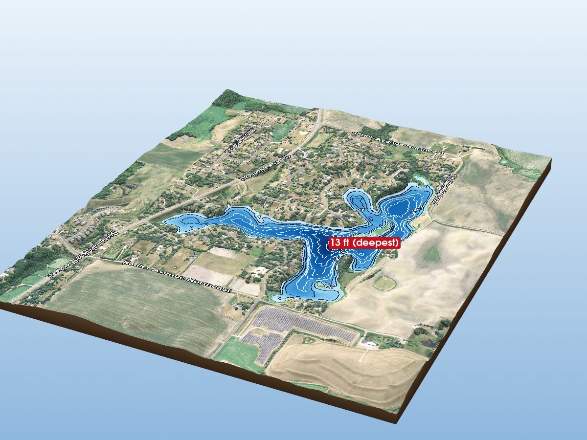 Depth map of Lake Wilhelm
