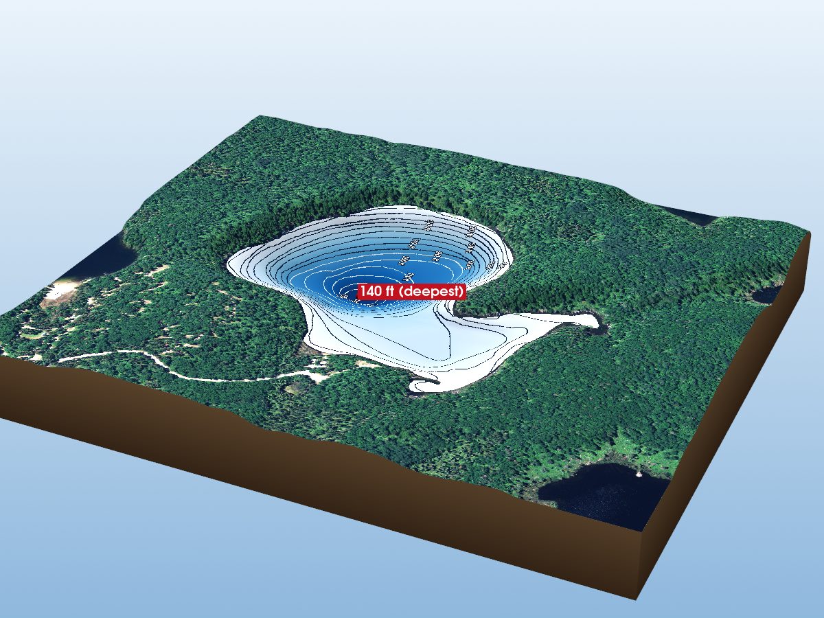 Depth map of Lallan Lake