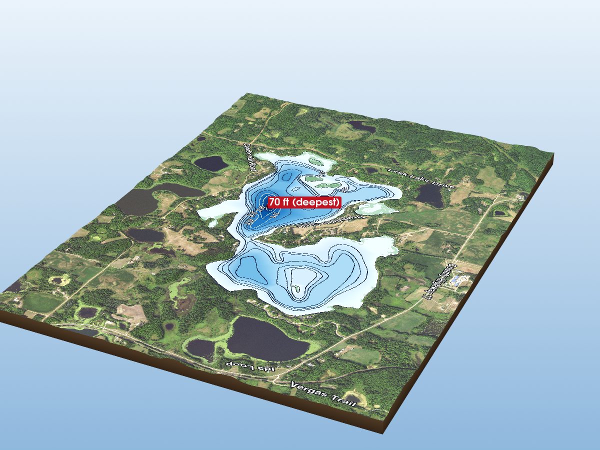 Depth map of Leek Lake (Trowbridge)