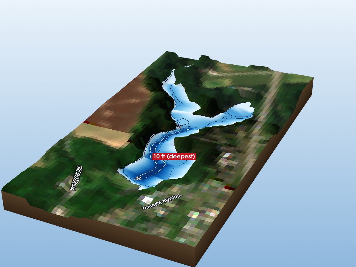 Depth map of Lehman Reservoir