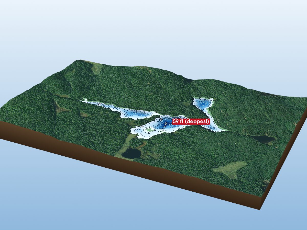 Depth map of Lelonde Lake