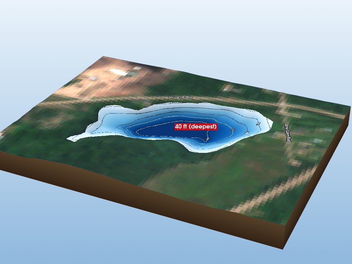 Depth map of Lemke Lake