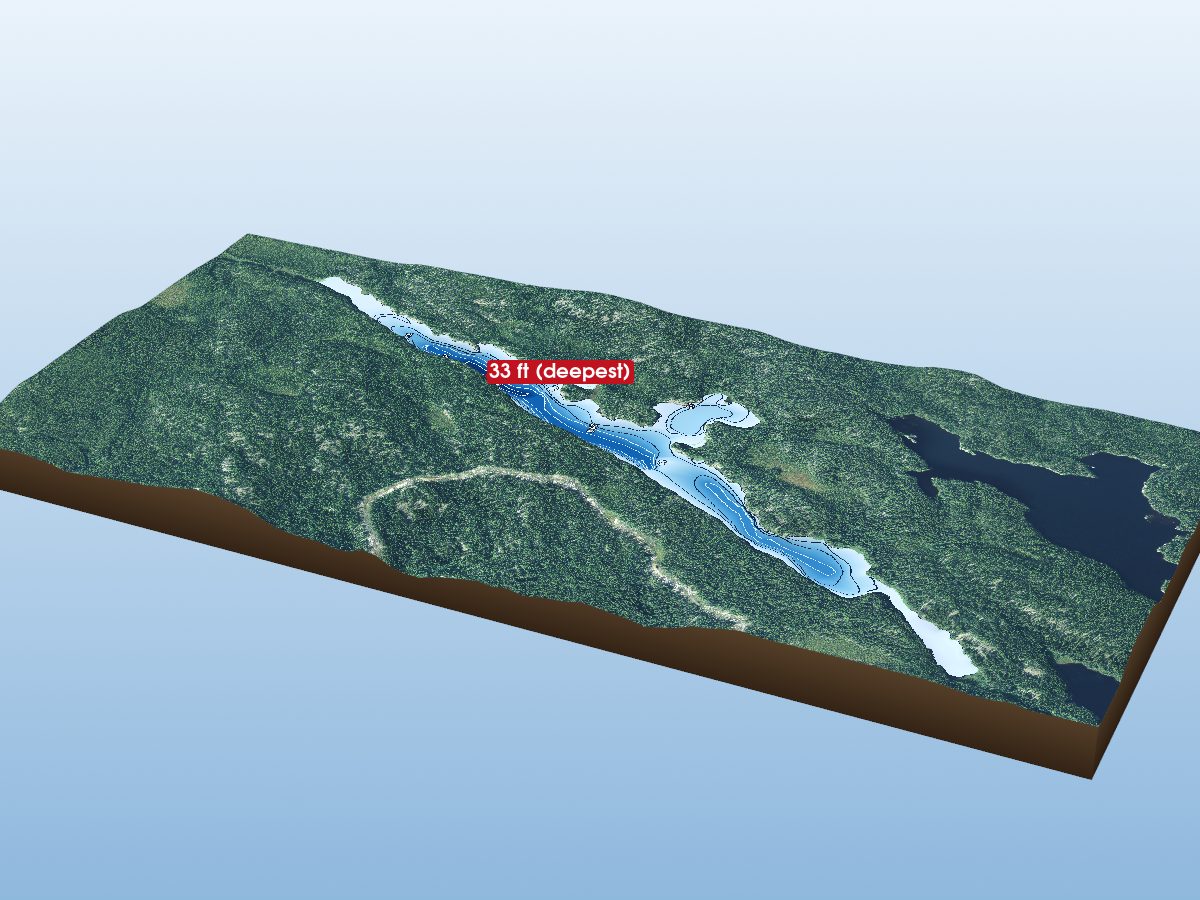 Depth map of Lightning Lake