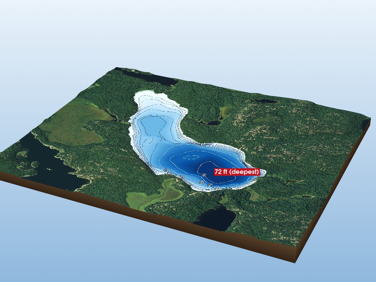 Depth map of Lilac Lake
