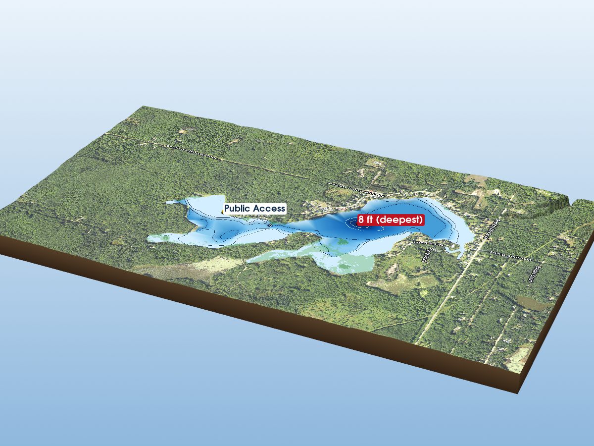 Depth map of Lily Lake