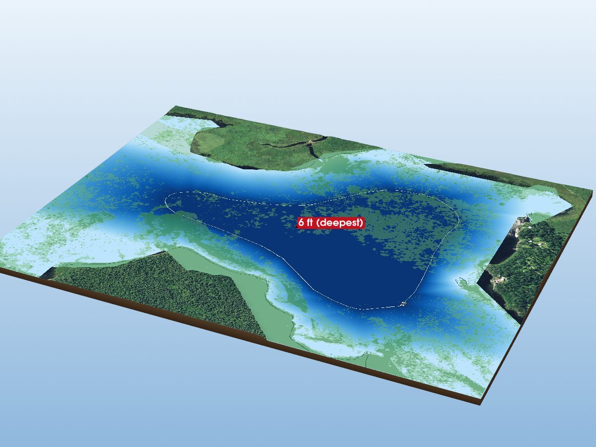 Depth map of Lily Lake