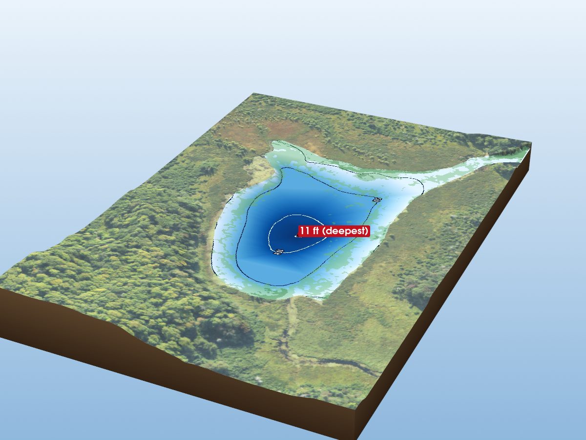 Depth map of Lily Pond