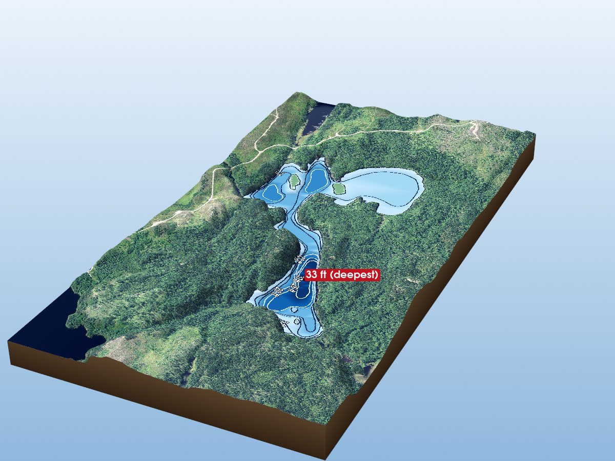 Depth map of Limited Lake