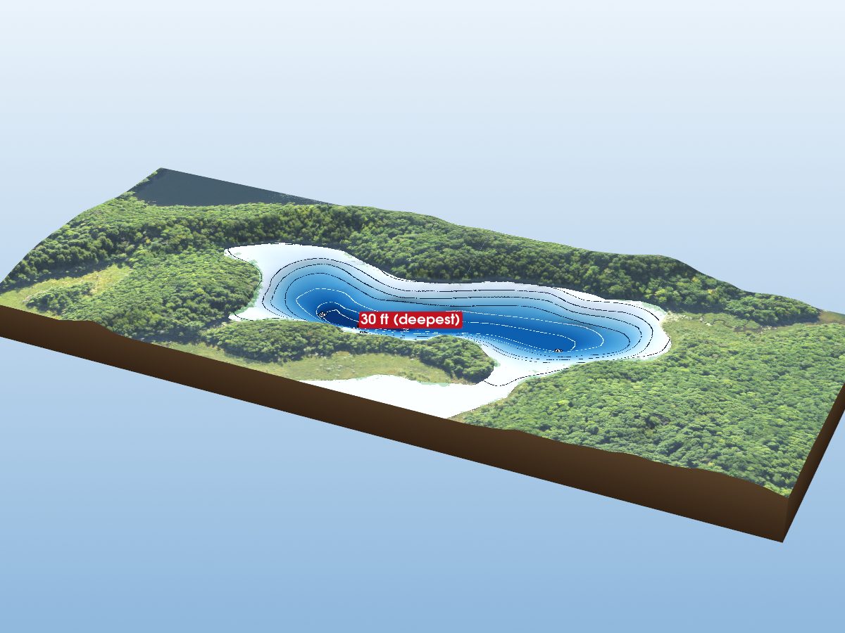 Depth map of Lion Lake