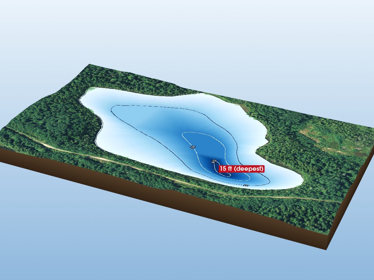 Depth map of Lisgar Lake 16