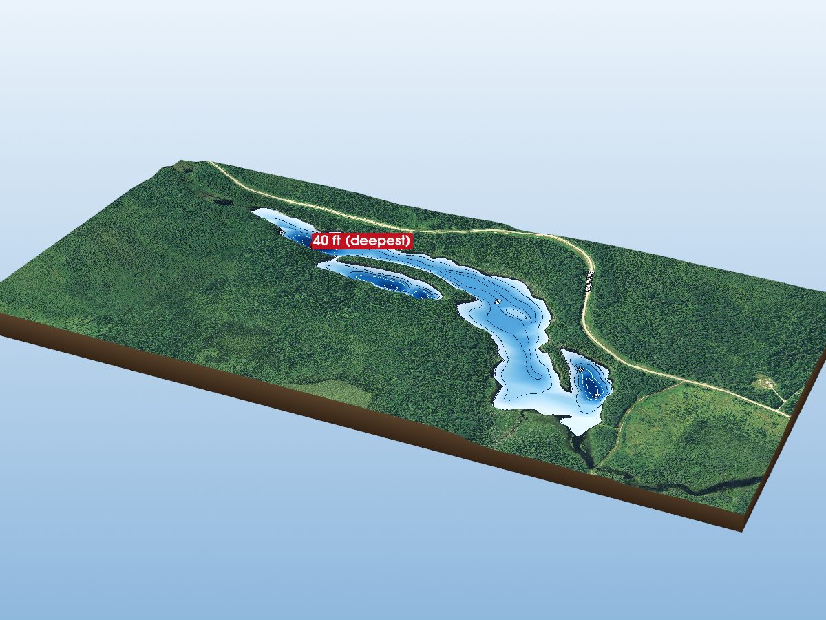 Depth map of Lisgar Lake