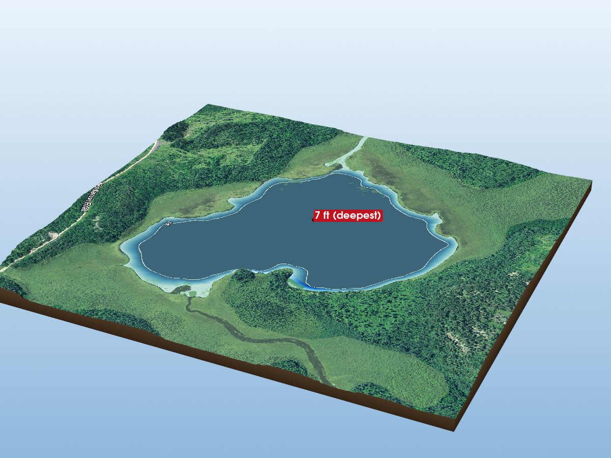 Depth map of Little Golder L.